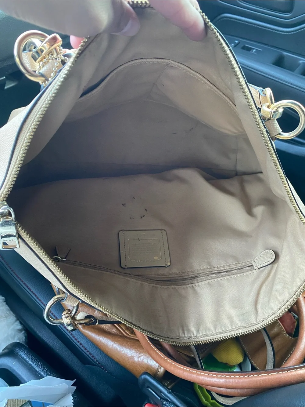 Coach saffiano leather